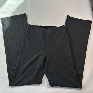 Lululemon Ribbed Softstreme Dark Gray Zip-Leg High-Rise Pants Women's Size 4